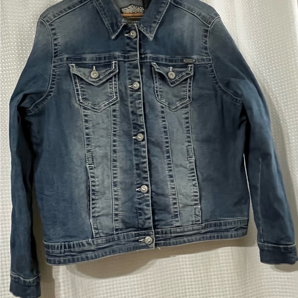 Harley-Davidson Silver and Black Studded Emblem